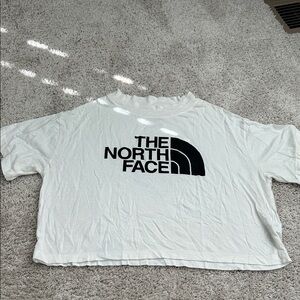 The North Face White Tee with Black Logo